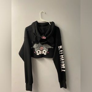 Dolls Kill X Hello Kitty crop hoodie
